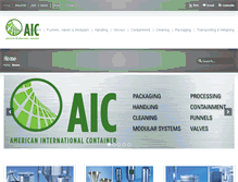 Tablet Screenshot of aicontainer.com